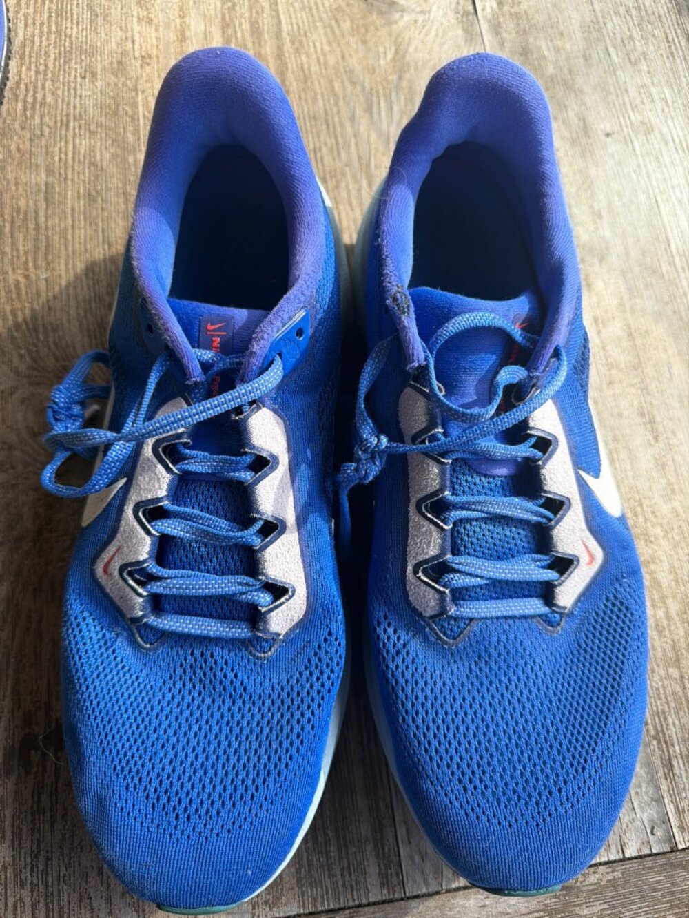 Nike Mens Blue Mesh Running Shoes Size 10
